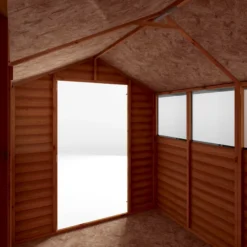 Mercia 8x6 Ft Apex Overlap Wooden 4 Windows Shed With Floor -Garden Outdoor Store mercia 8x6 ft apex overlap wooden 4 windows shed with floor5029442085463 04c