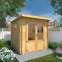 Mercia 8x8 Pent Tongue & Groove Cabin With Double Door 18 Mercia 8x8 Pent Tongue & Groove Cabin With Double Door -Garden Outdoor Store mercia 8x8 pent tongue groove cabin with double door5029442002439 01i bq
