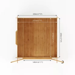 Mercia 8x8 Pent Tongue & Groove Cabin With Double Door 21 Mercia 8x8 Pent Tongue & Groove Cabin With Double Door -Garden Outdoor Store mercia 8x8 pent tongue groove cabin with double door5029442002439 02t bq