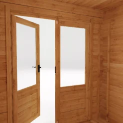 Mercia 8x8 Pent Tongue & Groove Cabin With Double Door 16 Mercia 8x8 Pent Tongue & Groove Cabin With Double Door -Garden Outdoor Store mercia 8x8 pent tongue groove cabin with double door5029442002439 41c bq