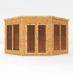 Mercia Corner 9x9 Ft Flat Shiplap Wooden Summer House With Double Door 10 Mercia Corner 9x9 Ft Flat Shiplap Wooden Summer House With Double Door -Garden Outdoor Store mercia corner 9x9 ft flat shiplap wooden summer house with double door5029442088563 02c