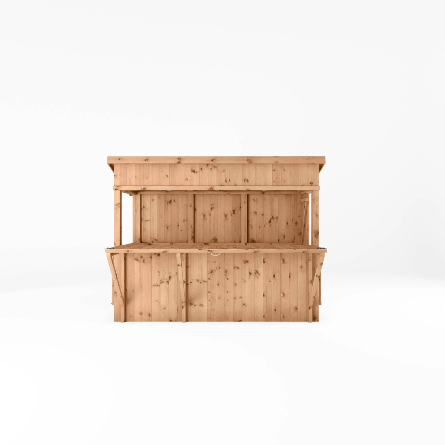 Mercia Garden Bar 9x4 Ft Pent Tongue & Groove Solid Wood Garden Bar With Single Door 3 Mercia Garden Bar 9x4 Ft Pent Tongue & Groove Solid Wood Garden Bar With Single Door - Image 3