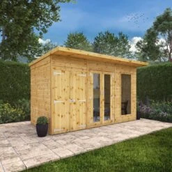 Mercia Maine 12x6 Ft Pent Shiplap Wooden Summer House With Double Door 17 Mercia Maine 12x6 Ft Pent Shiplap Wooden Summer House With Double Door -Garden Outdoor Store mercia maine 12x6 ft pent shiplap wooden summer house with double door5029442008905 01i