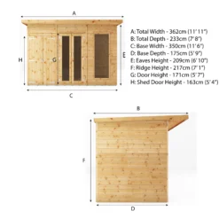 Mercia Maine 12x6 Ft Pent Shiplap Wooden Summer House With Double Door 18 Mercia Maine 12x6 Ft Pent Shiplap Wooden Summer House With Double Door -Garden Outdoor Store mercia maine 12x6 ft pent shiplap wooden summer house with double door5029442008905 01t