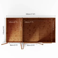Mercia Maine 12x6 Ft Pent Shiplap Wooden Summer House With Double Door 19 Mercia Maine 12x6 Ft Pent Shiplap Wooden Summer House With Double Door -Garden Outdoor Store mercia maine 12x6 ft pent shiplap wooden summer house with double door5029442008905 02t