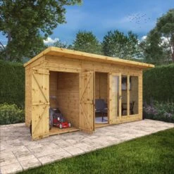 Mercia Maine 14x6 Ft Pent Shiplap Wooden Summer House With Double Door 17 Mercia Maine 14x6 Ft Pent Shiplap Wooden Summer House With Double Door -Garden Outdoor Store mercia maine 14x6 ft pent shiplap wooden summer house with double door5029442008721 02i