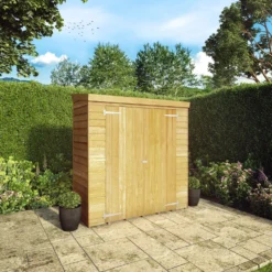 Mercia Overlap Wooden 6x2'6 Pent Garden Storage -Garden Outdoor Store mercia overlap wooden 6x2 6 pent garden storage5029442073897 01i