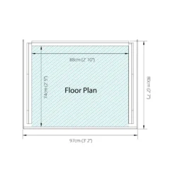 Mercia Single Solid Wood Log Store -Garden Outdoor Store mercia single solid wood log store5029442012612 02t