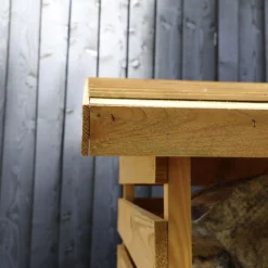 Mercia Single Solid Wood Log Store -Garden Outdoor Store mercia single solid wood log store5029442012612 03c