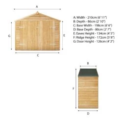 Mercia Solid Wood 3x7 Overlap Apex Bike Store 16 Mercia Solid Wood 3x7 Overlap Apex Bike Store -Garden Outdoor Store mercia solid wood 3x7 overlap apex bike store5029442001012 01t