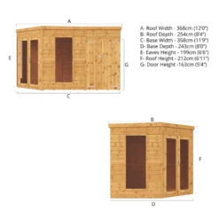 Mercia Summer House 12x8 Ft Pent Shiplap Solid Wood Summer House With Double Door -Garden Outdoor Store mercia summer house 12x8 ft pent shiplap solid wood summer house with double door5029442002569 01t bq