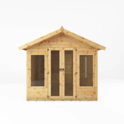 Mercia Sussex 8x8 Ft Apex Shiplap Wooden Summer House With Double Door 11 Mercia Sussex 8x8 Ft Apex Shiplap Wooden Summer House With Double Door -Garden Outdoor Store mercia sussex 8x8 ft apex shiplap wooden summer house with double door5029442006901 02c