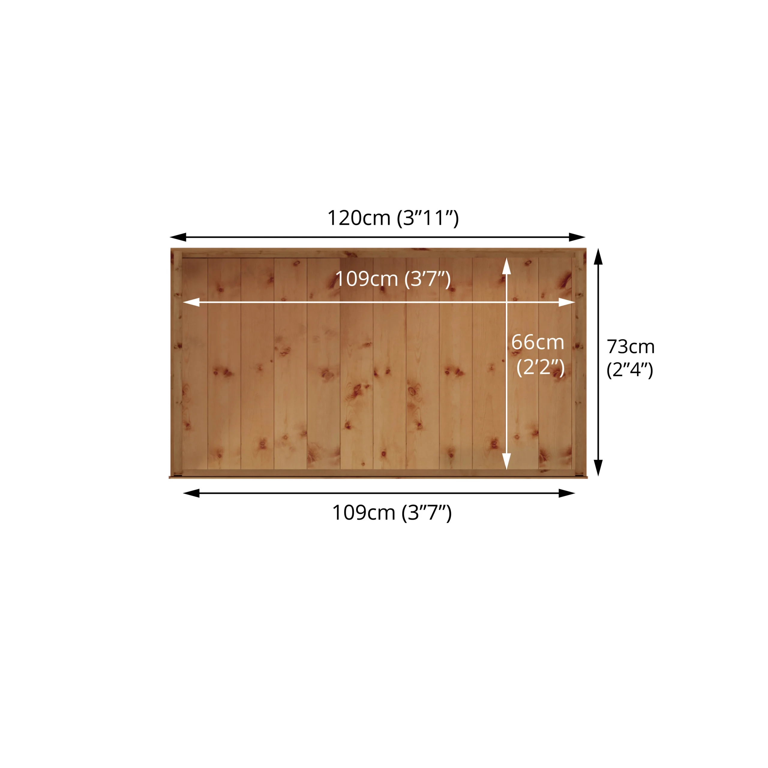Mercia Tongue & Groove Solid Wood Lift Up Sloping Garden Storage 6 Mercia Tongue & Groove Solid Wood Lift Up Sloping Garden Storage - Image 6