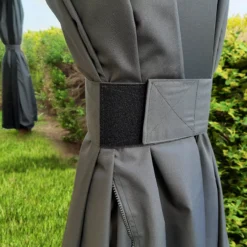 Palram - Canopia Dallas Grey Polyester (PES) Gazebo Curtain, Pack Of 4 (L)2120mm (W)4090mm -Garden Outdoor Store palram canopia dallas grey polyester pes gazebo curtain pack of 4 l 2120mm w 4090mm7290108602678 02i