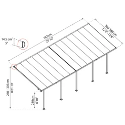 Palram - Canopia Feria Grey Non-retractable Awning, (L)7.87m (H)3.05m (W)3.85m 15 Palram - Canopia Feria Grey Non-retractable Awning, (L)7.87m (H)3.05m (W)3.85m -Garden Outdoor Store palram canopia feria grey non retractable awning l 7 87m h 3 05m w 3 85m7290108134865 01t bq scaled