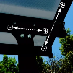 Palram - Canopia Feria Grey Non-retractable Awning, (L)7.87m (H)3.05m (W)3.85m -Garden Outdoor Store palram canopia feria grey non retractable awning l 7 87m h 3 05m w 3 85m7290108134865 02i bq