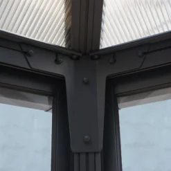 Palram - Canopia Garda Grey Hexagonal Gazebo, (W)5.17m (D)5.95m - Assembly Required 13 Palram - Canopia Garda Grey Hexagonal Gazebo, (W)5.17m (D)5.95m - Assembly Required -Garden Outdoor Store palram canopia garda grey hexagonal gazebo w 5 17m d 5 95m assembly required7290108137040 05i bq