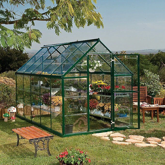 Palram - Canopia Harmony Green 6x10 Greenhouse 1 Palram - Canopia Harmony Green 6x10 Greenhouse