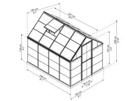 Palram - Canopia Harmony Silver 6x8 Greenhouse 29 Palram - Canopia Harmony Silver 6x8 Greenhouse -Garden Outdoor Store palram canopia harmony silver 6x8 greenhouse7290103110581 01t scaled