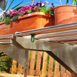 Palram - Canopia Heavy Duty 1 Tier Greenhouse Shelving -Garden Outdoor Store palram canopia heavy duty 1 tier greenhouse shelving7290103111519 36c