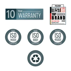 Palram - Canopia Ledro Grey Rectangular Gazebo, (W)2.95m (D)2.95m - Assembly Required -Garden Outdoor Store palram canopia ledro grey rectangular gazebo w 2 95m d 2 95m assembly required7290108136524 02t bq