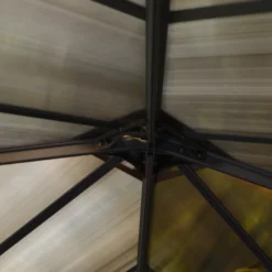 Palram - Canopia Ledro Grey Rectangular Gazebo, (W)2.95m (D)2.95m - Assembly Required -Garden Outdoor Store palram canopia ledro grey rectangular gazebo w 2 95m d 2 95m assembly required7290108136524 08i bq