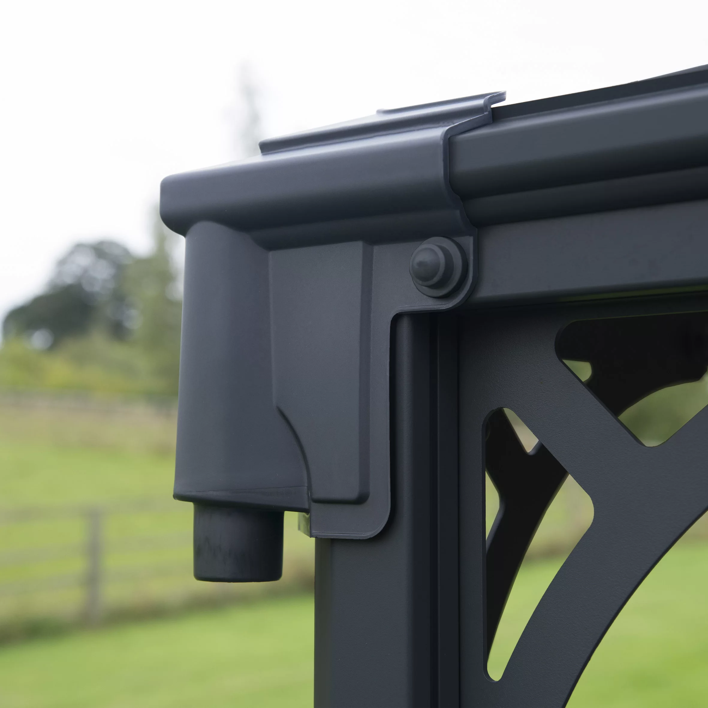 Palram - Canopia Martinique Grey Rectangular Gazebo, (W)3.6m (D)2.96m - Assembly Required 9 Palram - Canopia Martinique Grey Rectangular Gazebo, (W)3.6m (D)2.96m - Assembly Required - Image 9