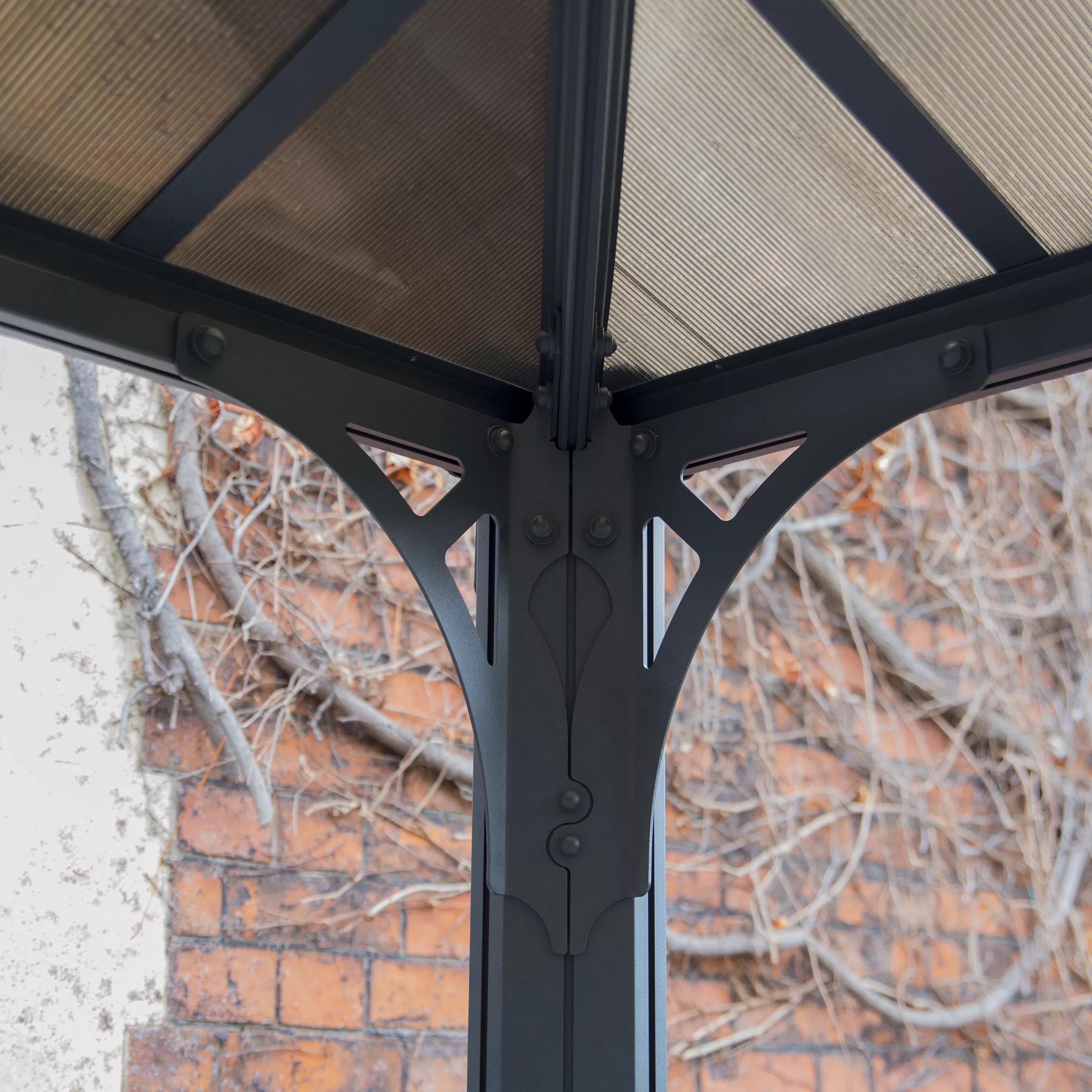 Palram - Canopia Martinique Grey Rectangular Gazebo, (W)4.3m (D)2.96m - Assembly Required 3 Palram - Canopia Martinique Grey Rectangular Gazebo, (W)4.3m (D)2.96m - Assembly Required - Image 3