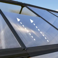 Palram - Canopia Mythos Grey 6X6 Greenhouse -Garden Outdoor Store palram canopia mythos grey 6x6 greenhouse7290108601039 37c BQ