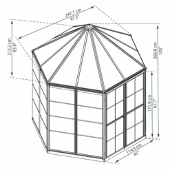 Palram - Canopia Oasis™ Grey 8x6 Greenhouse 18 Palram - Canopia Oasis™ Grey 8x6 Greenhouse -Garden Outdoor Store palram canopia oasis grey 8x6 greenhouse7290108133837 01t bq