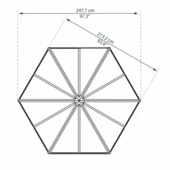 Palram - Canopia Oasis™ Grey 8x6 Greenhouse 19 Palram - Canopia Oasis™ Grey 8x6 Greenhouse -Garden Outdoor Store palram canopia oasis grey 8x6 greenhouse7290108133837 02t bq