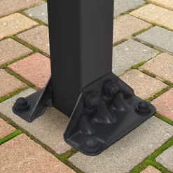 Palram - Canopia Olympia Grey Non-retractable Awning, (L)3.07m (H)3.05m (W)2.95m -Garden Outdoor Store palram canopia olympia grey non retractable awning l 3 07m h 3 05m w 2 95m7290108133967 02i bq