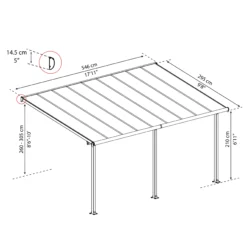 Palram - Canopia Olympia Grey Non-retractable Awning, (L)5.46m (H)3.05m (W)2.95m 16 Palram - Canopia Olympia Grey Non-retractable Awning, (L)5.46m (H)3.05m (W)2.95m -Garden Outdoor Store palram canopia olympia grey non retractable awning l 5 46m h 3 05m w 2 95m7290108134001 01t bq scaled