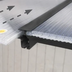 Palram - Canopia Olympia Grey Non-retractable Awning, (L)5.46m (H)3.05m (W)2.95m -Garden Outdoor Store palram canopia olympia grey non retractable awning l 5 46m h 3 05m w 2 95m7290108134001 07i bq