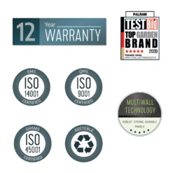 Palram - Canopia Rubicon 6x5 Apex Dark Grey Plastic Shed With Floor -Garden Outdoor Store palram canopia rubicon 6x5 apex dark grey plastic shed with floor7290108603392 03t BQ