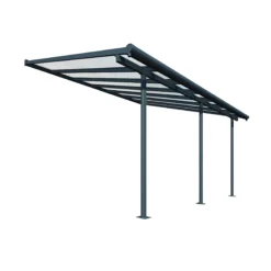 Palram - Canopia Sierra Grey Non-retractable Awning, (L)4.34m (H)3.05m (W)2.99m 15 Palram - Canopia Sierra Grey Non-retractable Awning, (L)4.34m (H)3.05m (W)2.99m -Garden Outdoor Store palram canopia sierra grey non retractable awning l 4 34m h 3 05m w 2 99m7290108130270 02c bq