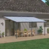 Palram - Canopia Sierra Grey Non-retractable Awning, (L)8.6m (H)3.05m (W)2.95m