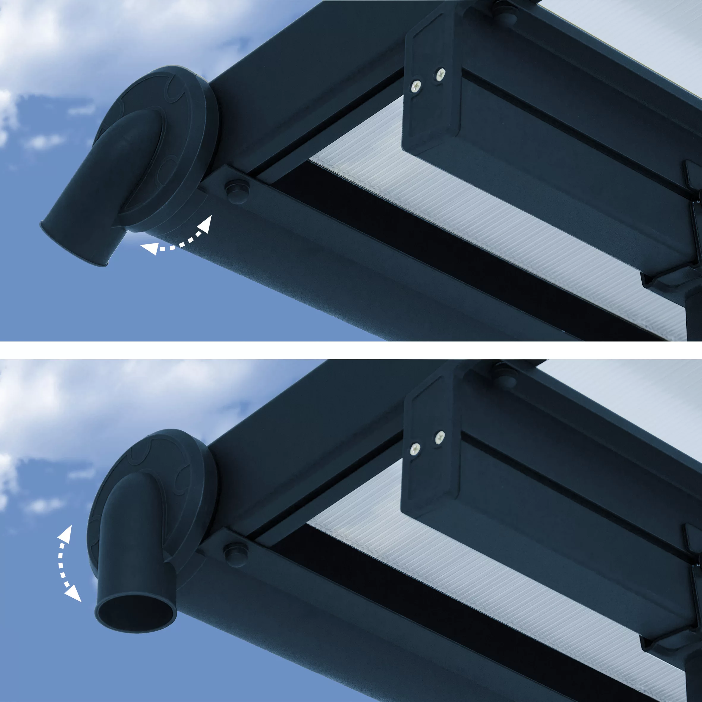 Palram - Canopia Sierra Grey Non-retractable Awning, (L)8.6m (H)3.05m (W)2.95m 5 Palram - Canopia Sierra Grey Non-retractable Awning, (L)8.6m (H)3.05m (W)2.95m - Image 5