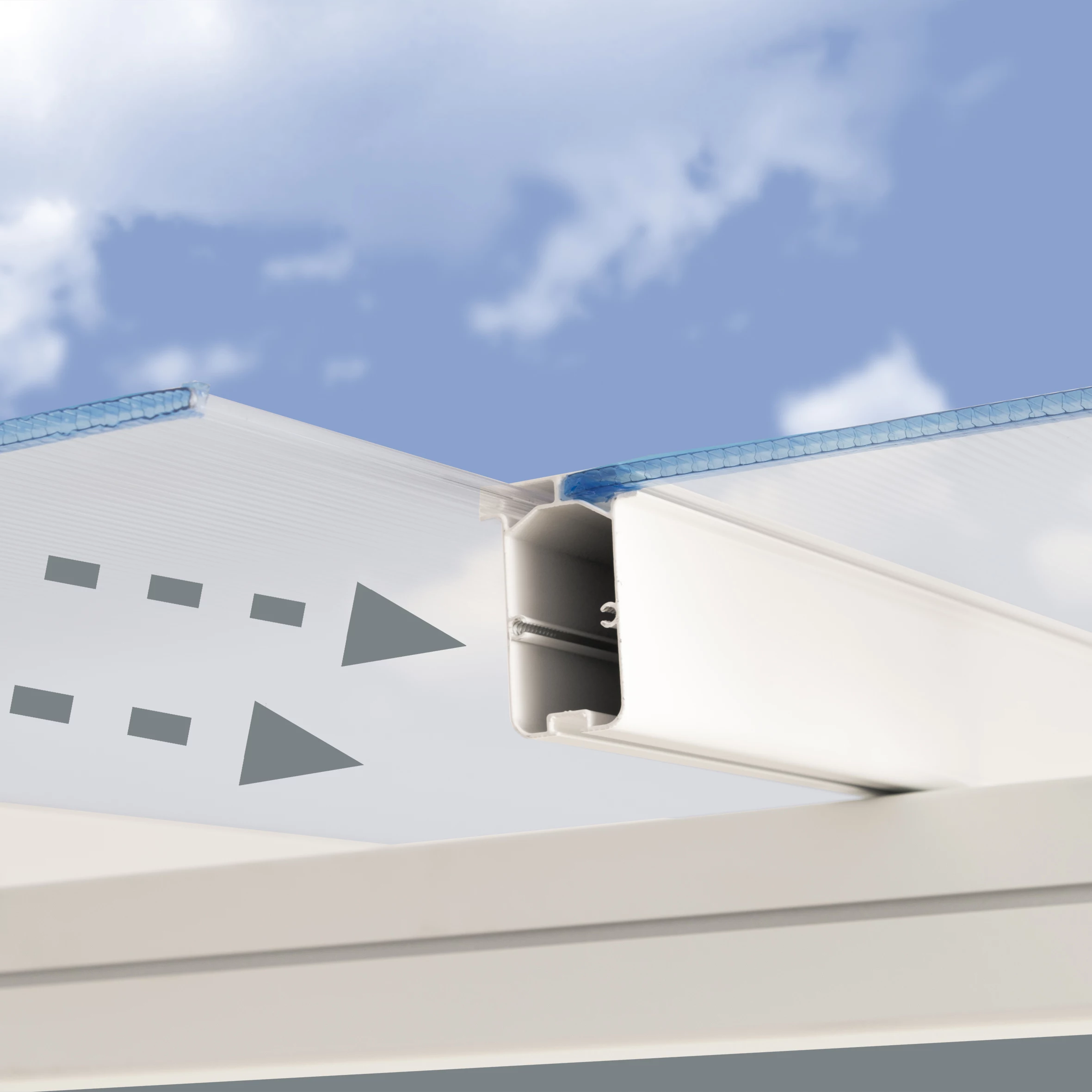 Palram - Canopia Sierra White Non-retractable Awning, (L)2.25m (H)3m (W)2.25m 6 Palram - Canopia Sierra White Non-retractable Awning, (L)2.25m (H)3m (W)2.25m - Image 6