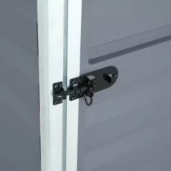 Palram - Canopia Skylight 4x6 Pent Dark Grey Plastic Shed With Floor -Garden Outdoor Store palram canopia skylight 4x6 pent dark grey plastic shed with floor7290108132717 04i BQ