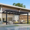 Palram - Canopia Stockholm Grey Non-retractable Awning, (L)5.15m (H)3.24m (W)3.41m
