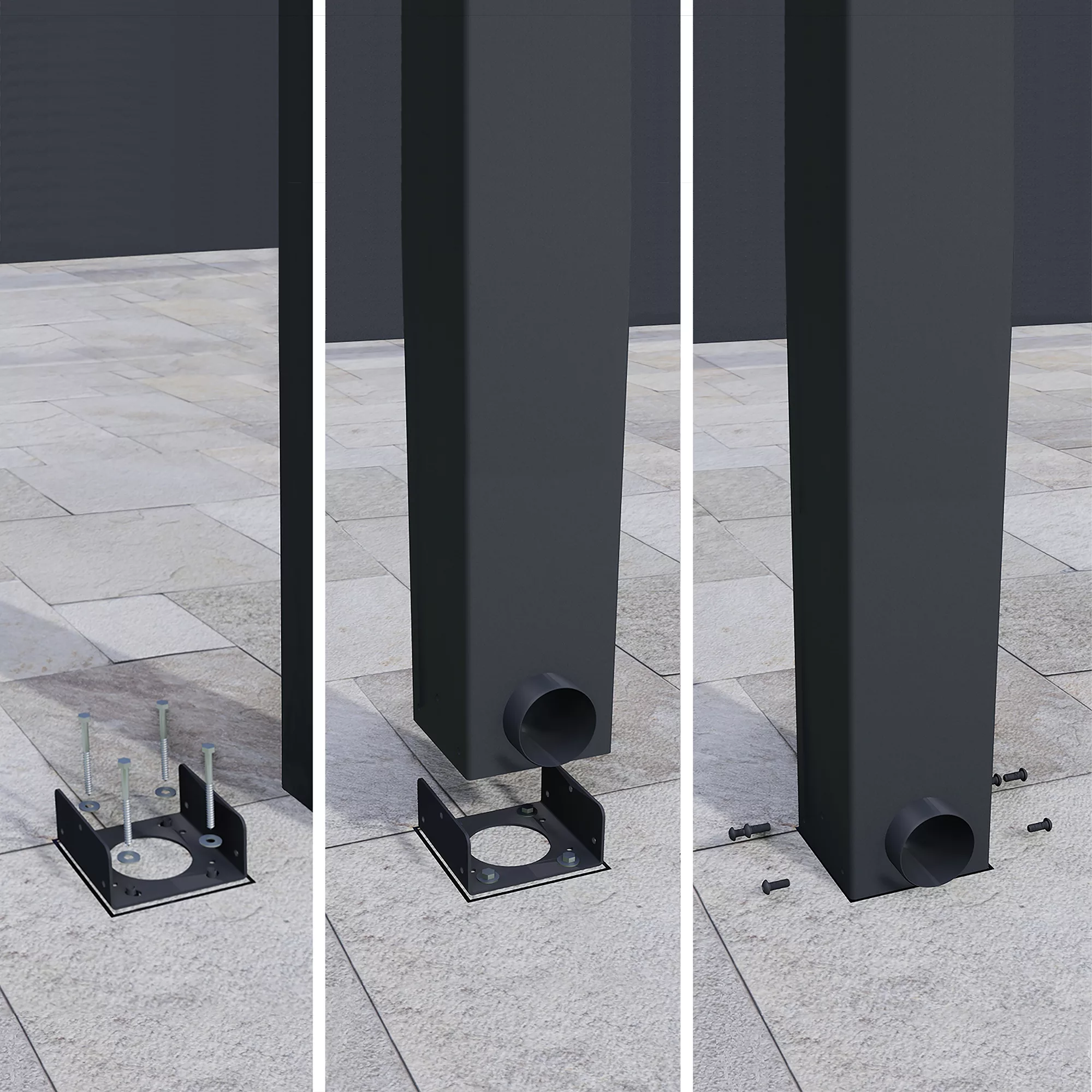 Palram - Canopia Stockholm Grey Non-retractable Awning, (L)5.15m (H)3.24m (W)3.41m 11 Palram - Canopia Stockholm Grey Non-retractable Awning, (L)5.15m (H)3.24m (W)3.41m - Image 11