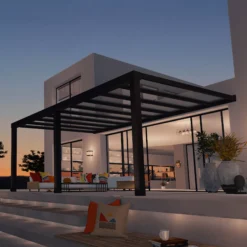 Palram - Canopia Stockholm Grey Non-retractable Awning, (L)5.88m (H)3.24m (W)3.41m -Garden Outdoor Store palram canopia stockholm grey non retractable awning l 5 88m h 3 24m w 3 41m7290108602524 01i bq