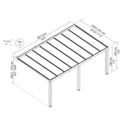 Palram - Canopia Stockholm Grey Non-retractable Awning, (L)5.88m (H)3.24m (W)3.41m 21 Palram - Canopia Stockholm Grey Non-retractable Awning, (L)5.88m (H)3.24m (W)3.41m -Garden Outdoor Store palram canopia stockholm grey non retractable awning l 5 88m h 3 24m w 3 41m7290108602524 01t bq scaled