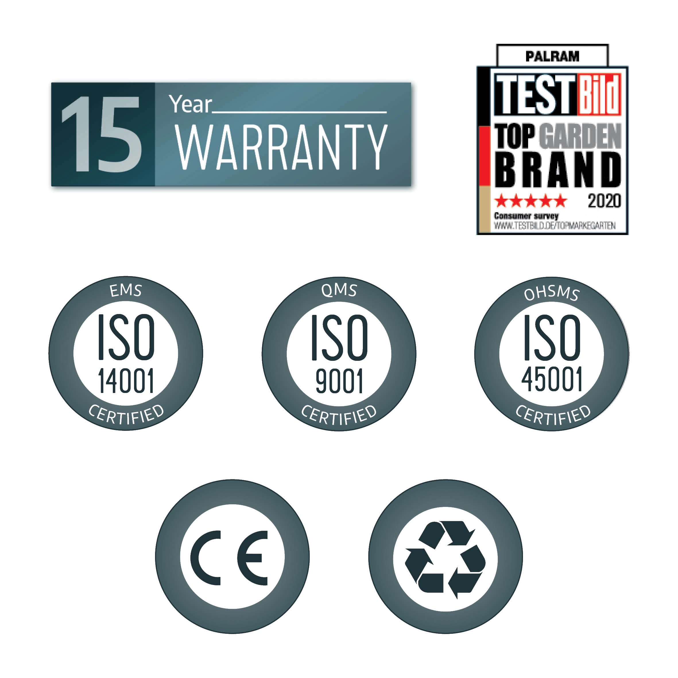 Palram - Canopia Stockholm Grey Non-retractable Awning, (L)8.05m (H)3.24m (W)3.41m 8 Palram - Canopia Stockholm Grey Non-retractable Awning, (L)8.05m (H)3.24m (W)3.41m - Image 8