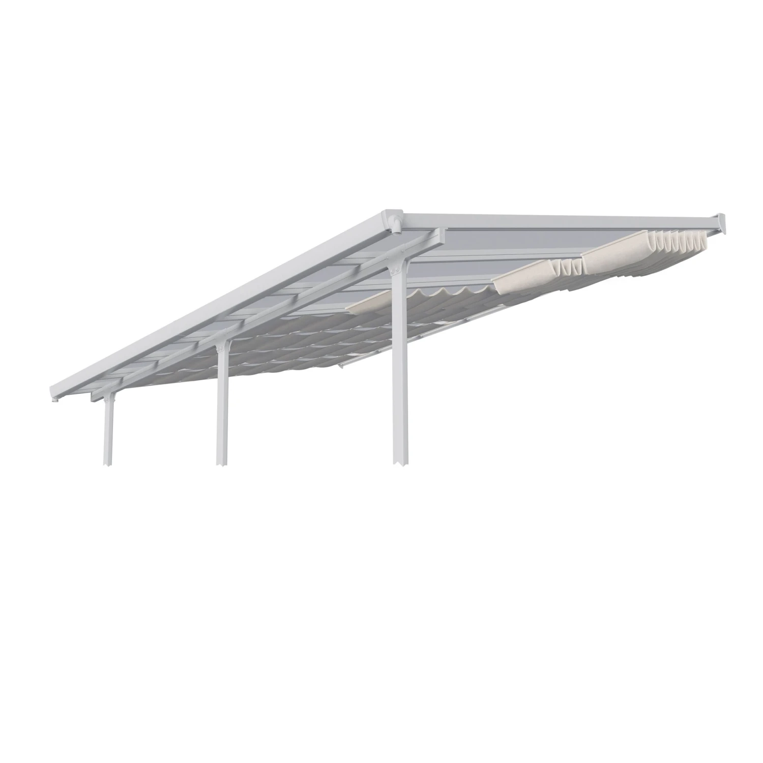 Palram - Canopia White Patio Cover Roof Blind 2 Palram - Canopia White Patio Cover Roof Blind - Image 2