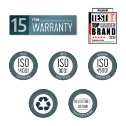 Palram - Canopia Yukon 11x13.1 Apex Dark Grey Plastic Shed -Garden Outdoor Store palram canopia yukon 11x13 1 apex dark grey plastic shed7290108137293 03t BQ