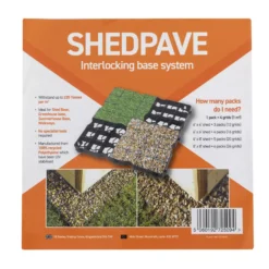 Plastic Interlocking Shed Base (W) 49cm X (L) 49cm , Pack Of 4 17 Plastic Interlocking Shed Base (W) 49cm X (L) 49cm , Pack Of 4 -Garden Outdoor Store plastic interlocking shed base w 49cm x l 49cm pack of 45060192725094 01t bq