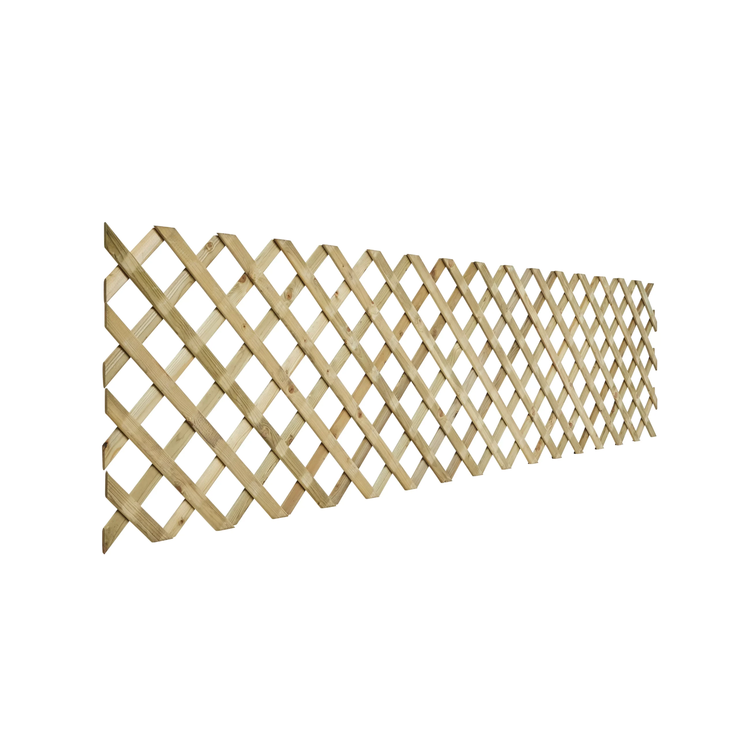 Richard Burbidge Decking 2ft Green Garden Dividing Screen Timber Trellis Panel (W)244cm X (H)60cm 2 Richard Burbidge Decking 2ft Green Garden Dividing Screen Timber Trellis Panel (W)244cm X (H)60cm - Image 2