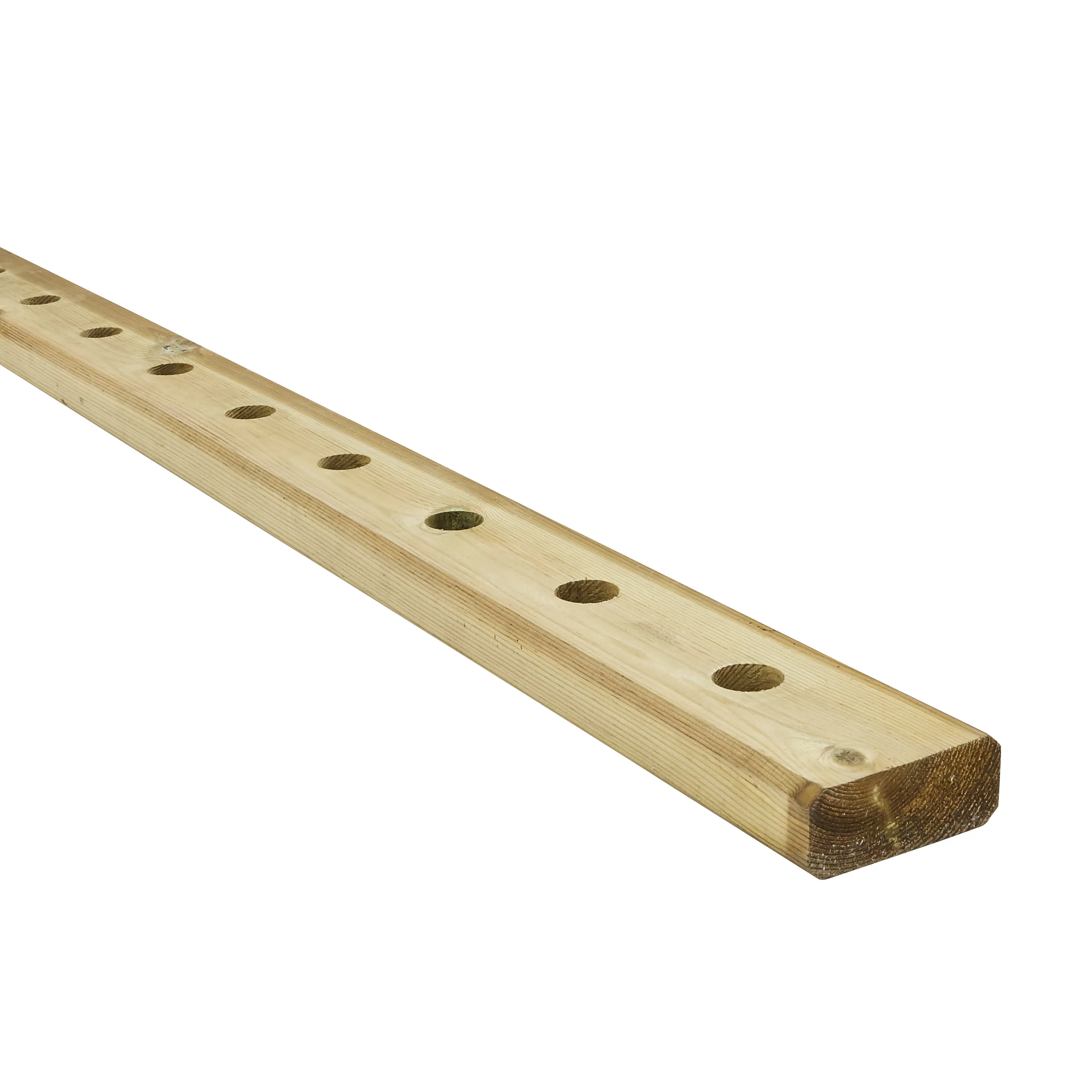 Richard Burbidge Redwood Green Deck Rail (L)1.13m (W)80mm, Pack Of 2 1 Richard Burbidge Redwood Green Deck Rail (L)1.13m (W)80mm, Pack Of 2
